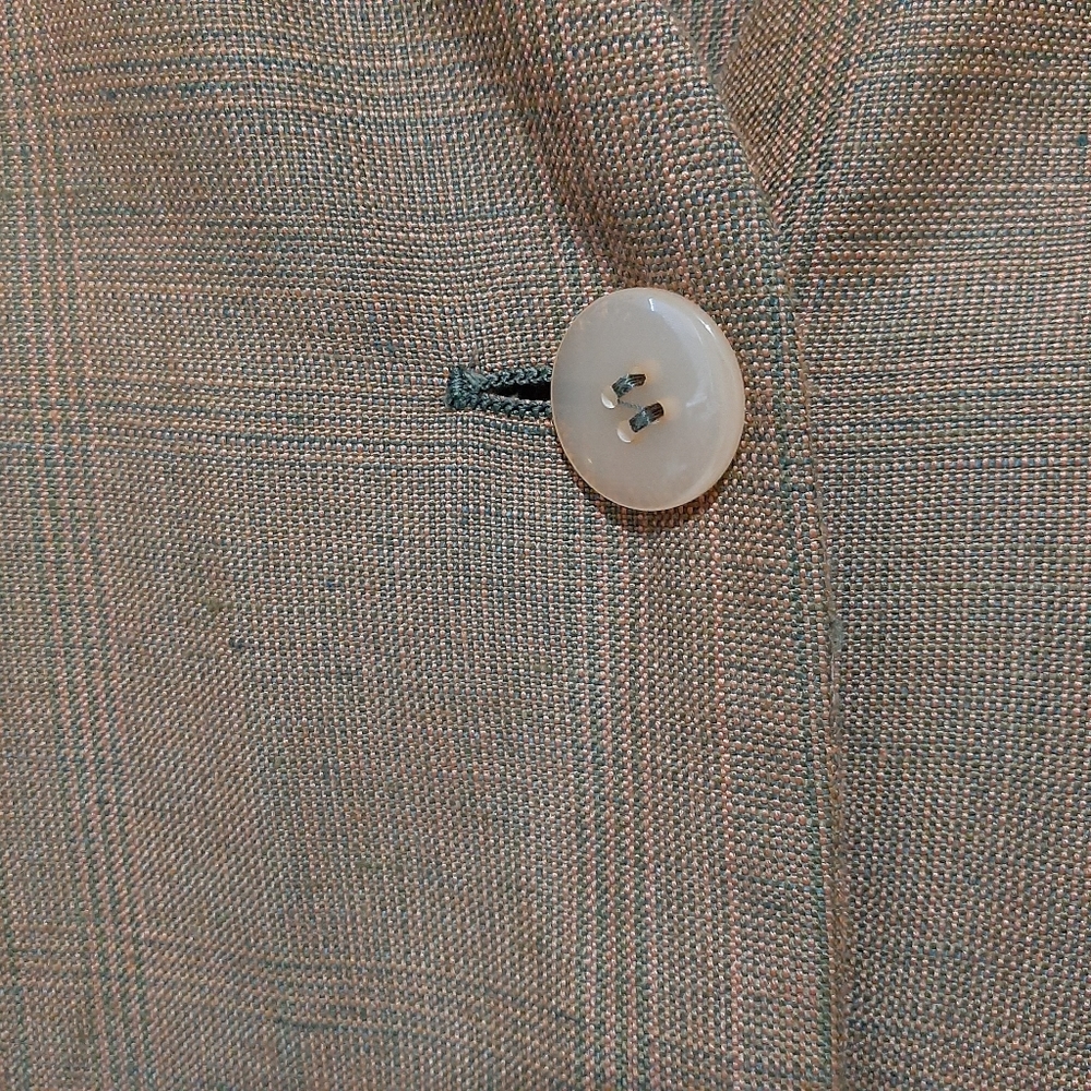 Giorgio Armani Flax Linen Viscose Made in Italy Blazer Size 12 - Picture 5 of 12